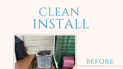 HVAC Before and After Photo